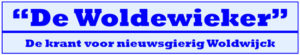 Logo "De woldewieker - De krant voor nieuwsgierig Woldwijck"